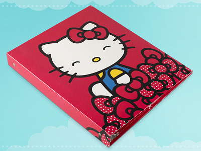 Sanrio Hello Kitty Branded Binder 3 ring binder hello kitty sanrio