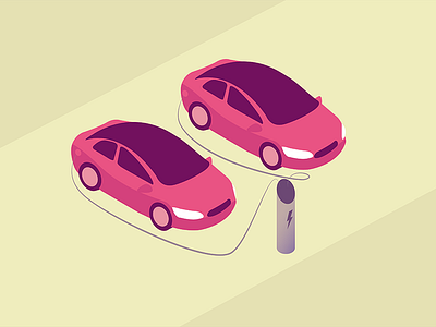 Teslas auto automobiles battery car charging dock energy tesla teslas vector