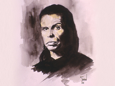 Watercolor Painting of Steven Tyler