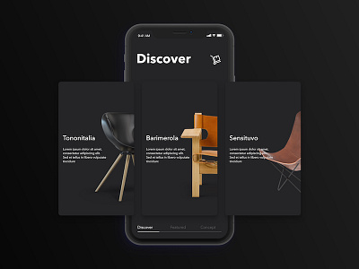 Casa Product black ecommerce furniture ios iphone x minimal mobile app product design ui user experience user interface ux