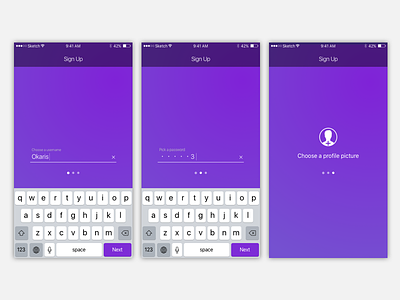 Daily UI #001 - Signup daily ios signup ui