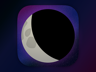Daily UI #005 - App Icon app daily icon ios moon space ui