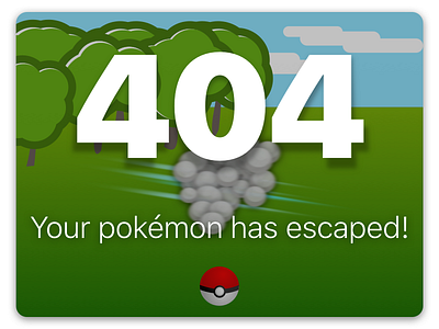 Daily UI #007 - 404 Page 404 daily found not page pokemon ui