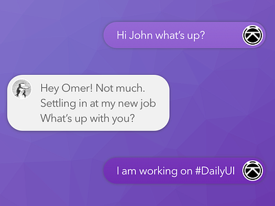 Daily UI #013 - Direct Messaging daily direct messaging ui