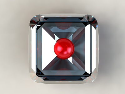 Secret App Icon Diamond 3d app diamond icon ios iphone project secret