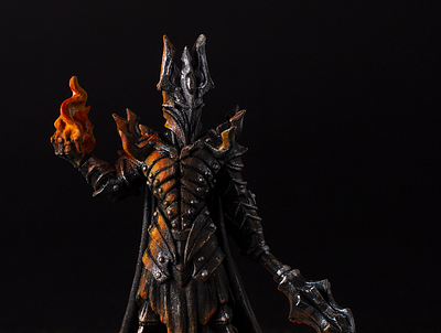 Painting Miniature - Sauron hobby lord of the rings miniature painting photography sauron