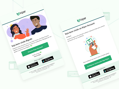 Some e-mail - Kiper character design e mail figma illustration plataform ui ux vector