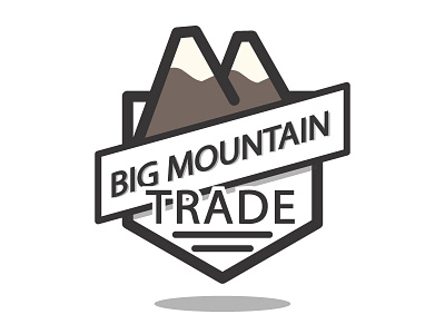 Logotype concept climbing logo mountain store trade