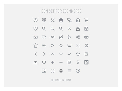 Icon Set for Ecommerce