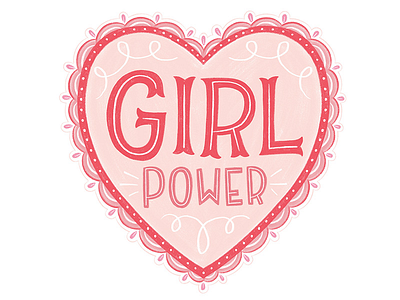 Girl Power galentinesday girl girlboss lettering power