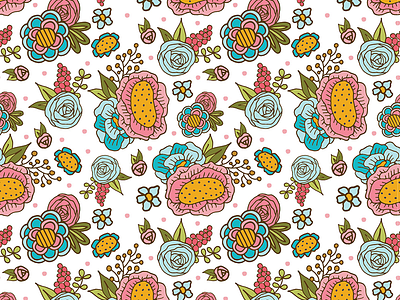 Girly Floral design floral girly illustration