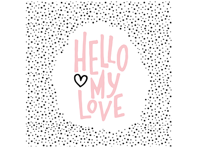 Love design illustrations lettering love