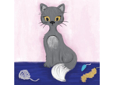 Kitty cat art cats design illustrations