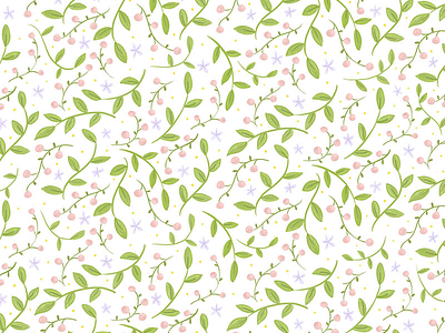 Floral wallpaper art floral illustration