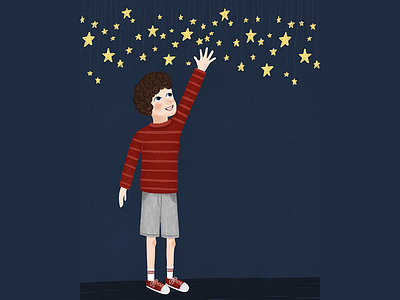 Reach for the stars art design illustration stars
