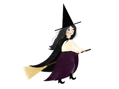 Halloween Witch Character character character design character designer childrens art childrens book childrens book illustration childrens illustration fall halloween illustration illustrations illustrator art ipad pro kids art kids book kids books artist picture book procreate witch witches