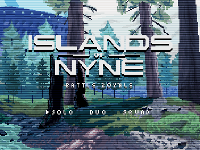 Retro Game Screen art battle game islands islands of nyne nyne of pixel pixel art retro royale screen