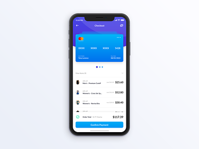 Daily UI #2 - Checkout app checkout credit card credit card checkout dailui daily 100 daily 100 challenge dailyui ios mobile mobile app shopping ui ux