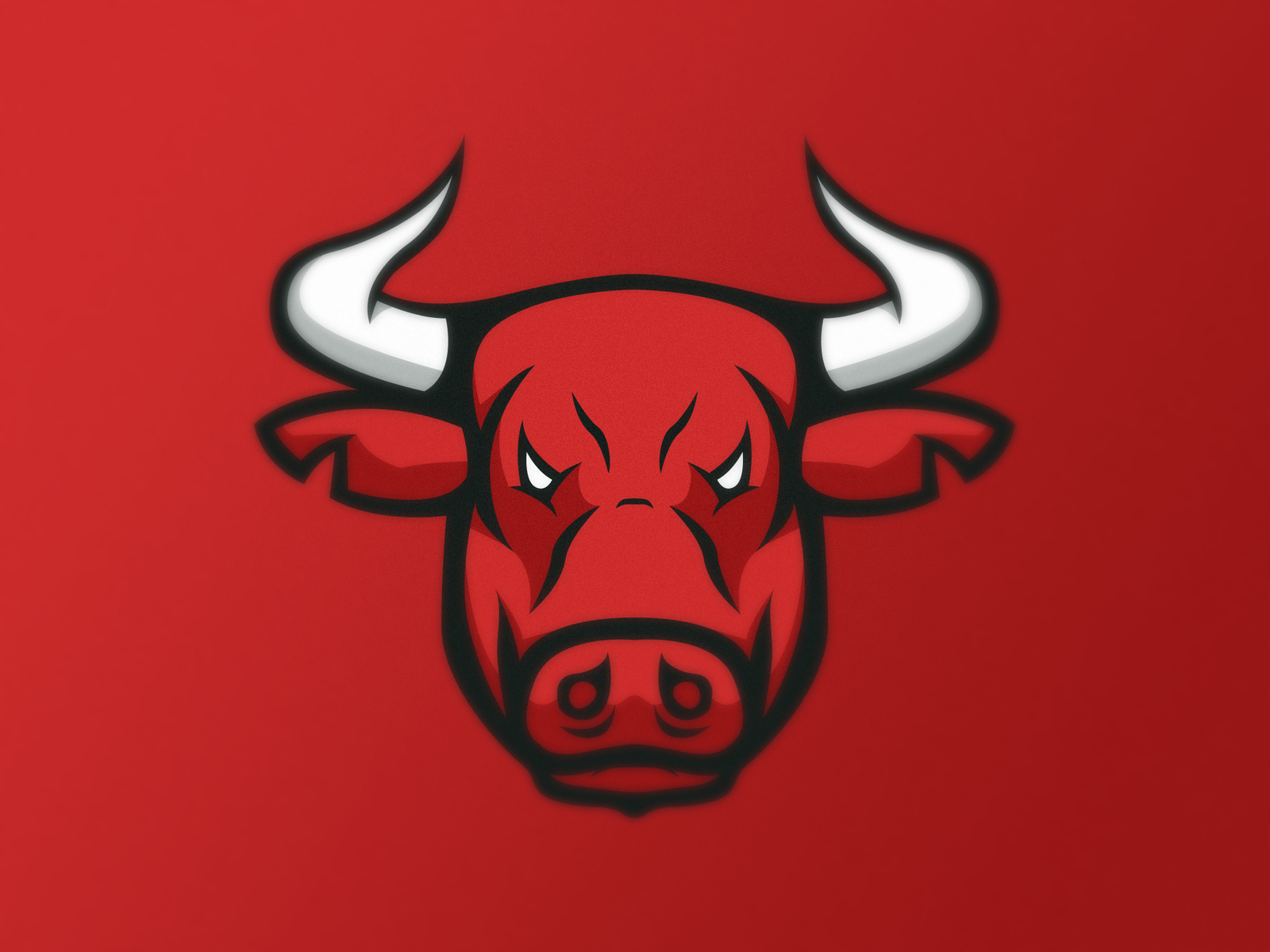 Ragin' Bull Logo by Warren Breedlove on Dribbble