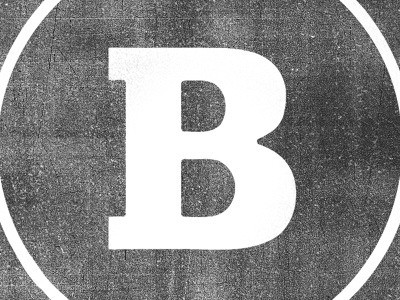 B b distressed type