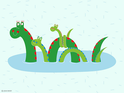 Nessie family kids nessie