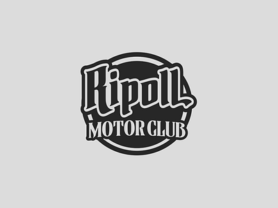 Motorcycle club design graphic lettering logo logotype type typography