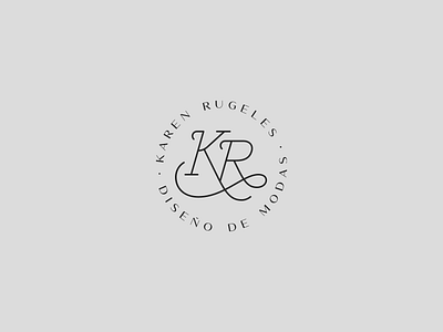 Karen Rugeles Fashion Designer branding design graphic lettering logo logotype type typography