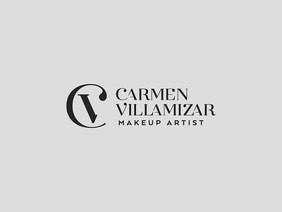 Carmen Villamizar Makeup Artist branding design graphic identity lettering logo logotype type typography