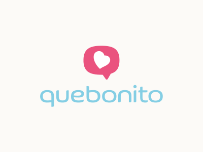 quebonito Logotype cute glove heart like logo logotype quebonito quebonitoshop