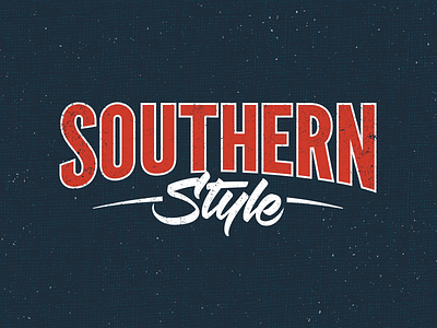 Southern Style lettering logotype southern sport style