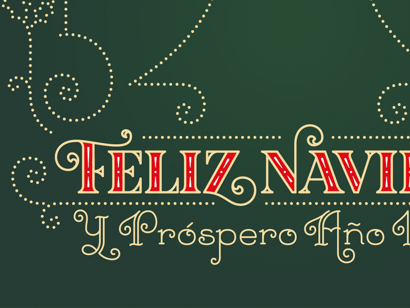 Feliz Navidad Lettering by ASIDE designlab on Dribbble