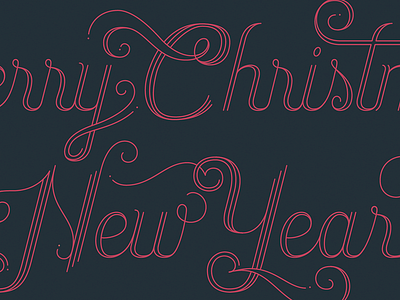 Christmas Greeting Script christmas display font lettering monoline new year script typography xmas