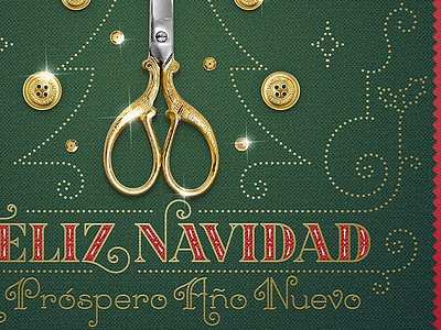Karen Rugeles Season Greeting feliz navidad font lettering merry christmas monoline new year typography