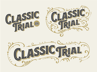 Classic Trial Lettering lettering vectorian vintage