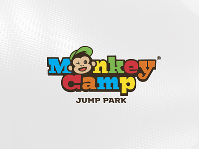 Monkey Camp illustration logo logotype monkey park typography