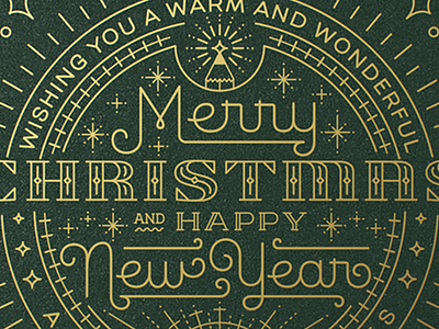 Merry Christmas and happy New Year calligraphy christmas holiday lettering logo type typogaphy vector vintage xmas