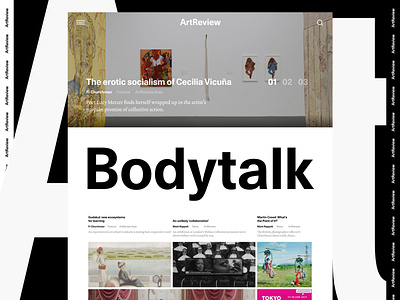 ArtReview art clean minimalistic ui ux web web design website
