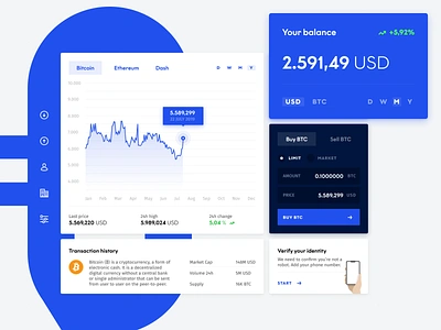 Quark POS bitcoin bitcoin exchange bitcoin wallet blue coinbase crypto crypto currency crypto exchange crypto wallet cryptocurrency dashboard dashboard app dashboard design dashboard ui ethereum exchange ipad market trading wallet