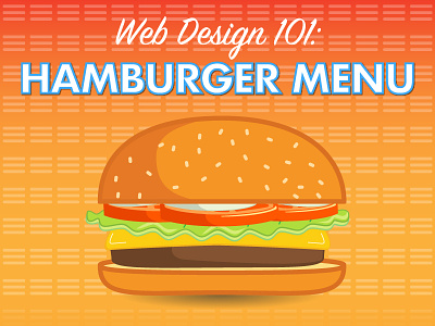 Hamburger Menu Infographic fly-out menu graphic design infographic web design