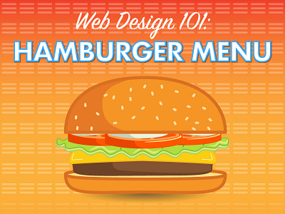 Hamburger Menu Infographic fly out menu graphic design infographic web design
