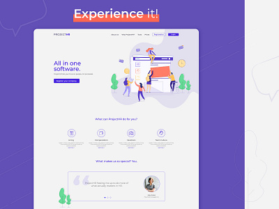 ProjectHR Landing Page