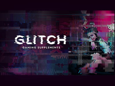 Glitch Gaming Supplements - Gaming Brand Identity + Logo Design brand design brand guideline brand identity branding game design game logo gaming gaming logo glitch glitch art glitch effect glitchy logo design logo designer photo edit photo editing photoshop style guide tech logo video games