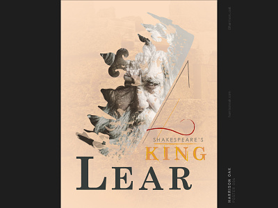 Shakespeare's King Lear - Theater & Event Poster Design artwork daily design daily poster event graphic design illustration poster art poster design shakespeare theater theatre typography vector visual art