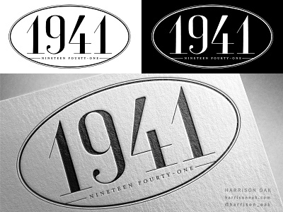 1941 Vintage Logo Seal - Hand Lettered Logo Stamp custom type daily logo hand lettering handlettering logo design logo designer logostamp logotype retro type typeface typography vintage vintage logo