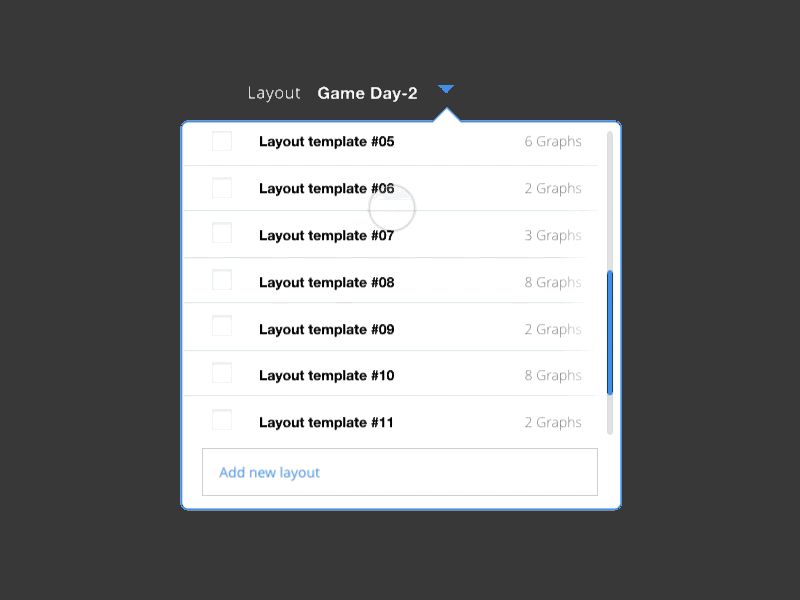 Ui Layout Picker animation dropdown interaction material design picker selector