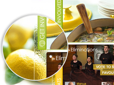 Web Interface glass lemon ui web