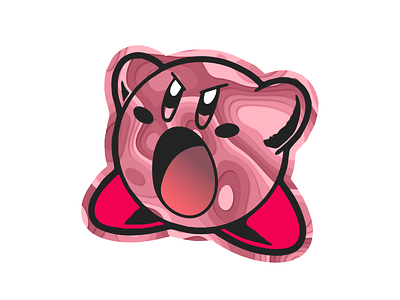 Kirby design illustration kirby nintendo texture vector
