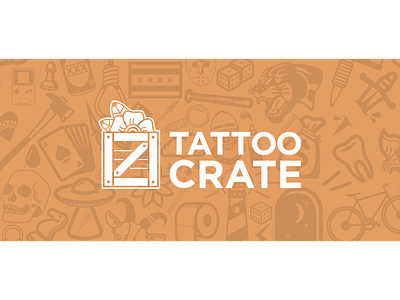 Tattoo Crate Logo and Branding branding design illustration logo tattoo typogaphy vector