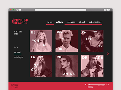 Record Label Web Design