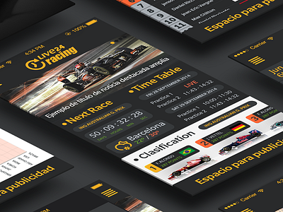 Live 24 Racing 2014. Complete App car f1 formula 1 iphone new pilots race racing results team